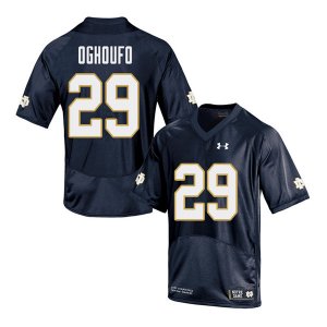 Notre Dame Fighting Irish Men's Ovie Oghoufo #29 Navy Under Armour Authentic Stitched College NCAA Football Jersey VGB7899VH